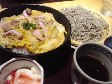 親子丼とそば